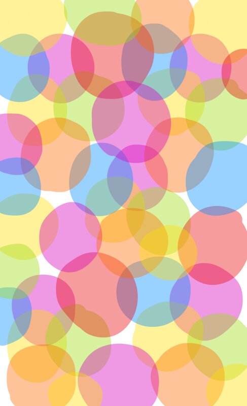 Overlapping Colorful Circles — Yellow