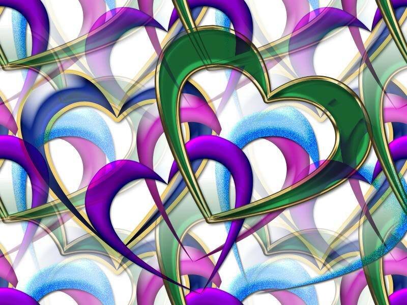 Overlapping Heart Shapes