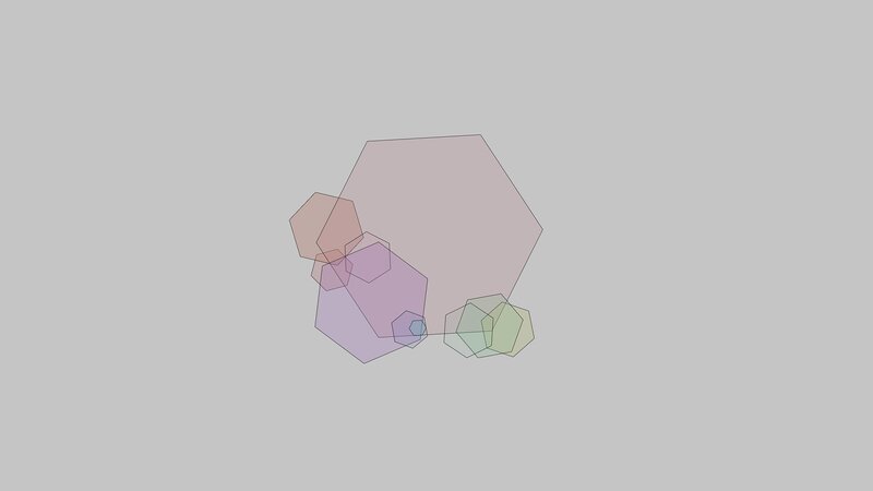 overlapping hexagons pattern