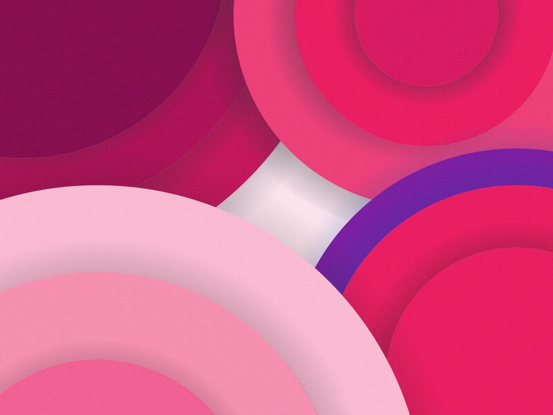 Overlapping Pink Circles — Calm