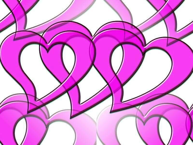 Overlapping Pink Hearts — Playful