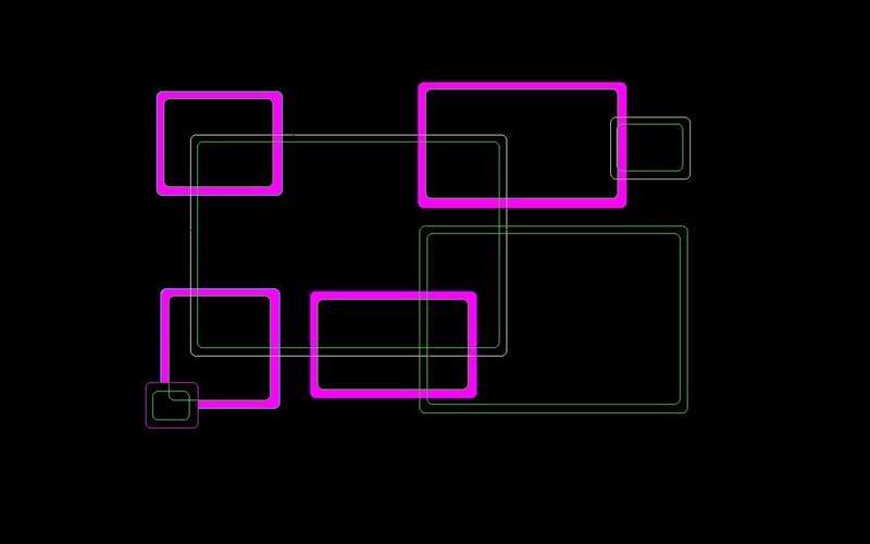 Overlapping Rectangles — Magenta