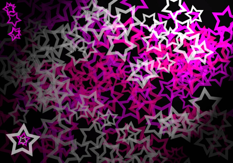 Overlapping Star Outlines