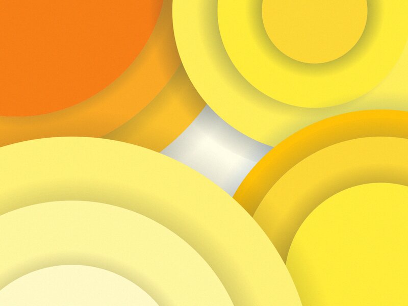 Overlapping Yellow Circles