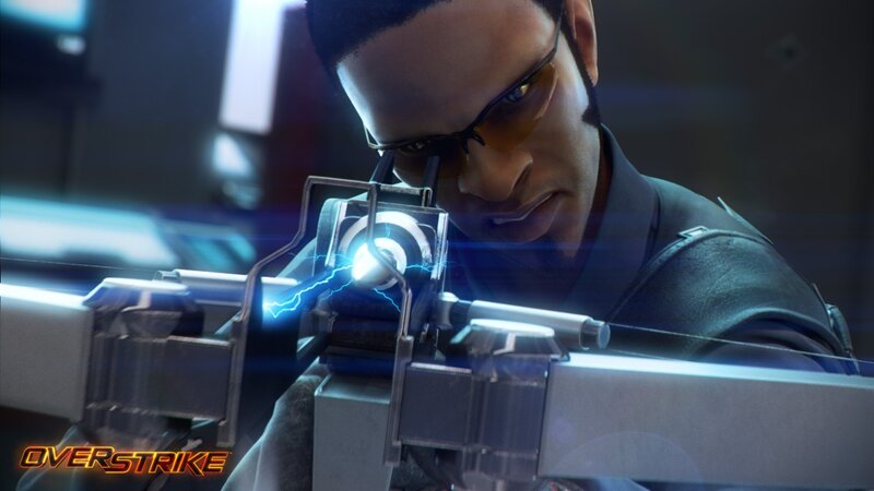 Overstrike character aiming weapon
