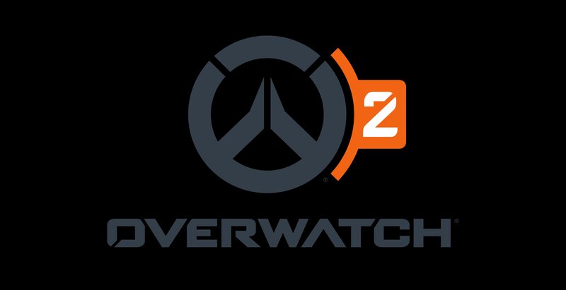 Overwatch 2 Logo — Black, Minimalist