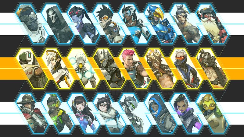 Overwatch Characters — Black