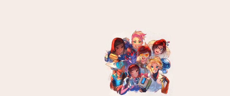 Overwatch Characters Group — Blue, Friendly