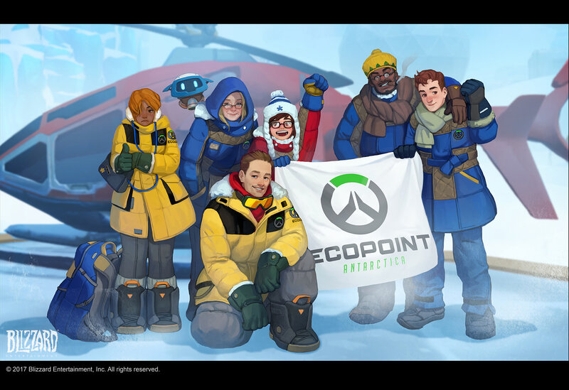 Overwatch Characters in Antarctica