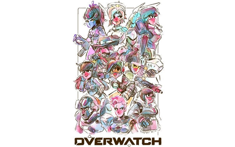 Overwatch Characters — Pink