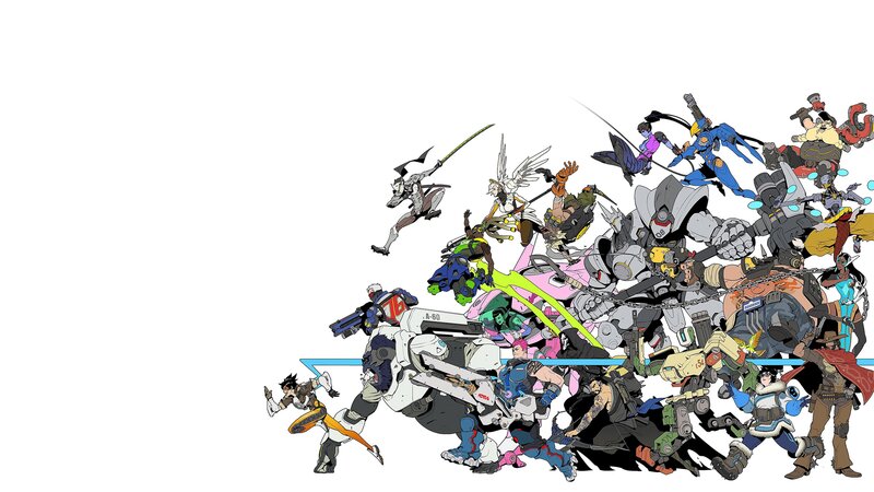 Overwatch Characters — White