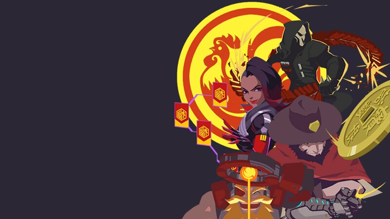 Overwatch Characters — Yellow