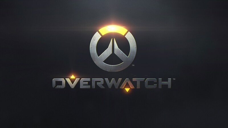 Overwatch Logo — Black, Dramatic, Digital Art, Text