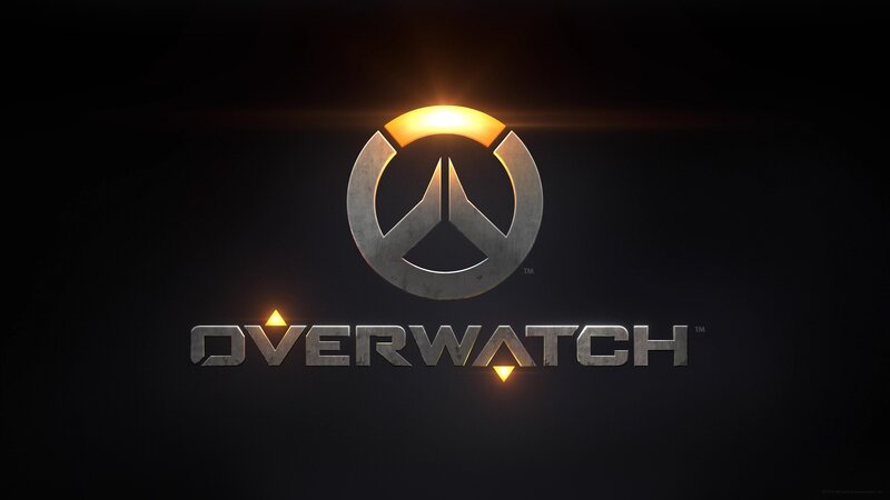 Overwatch Logo — Black, Dramatic, Digital Art