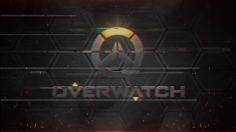 Overwatch Logo — Black, Dramatic