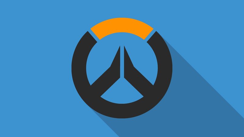 Overwatch Logo — Blue, Minimalist