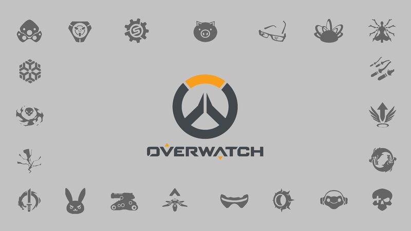 Overwatch Logo with Icons