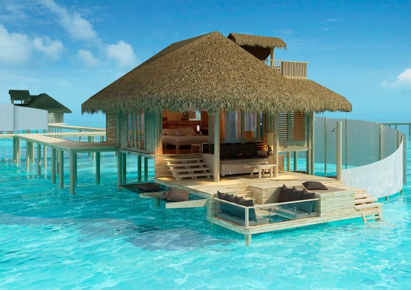 Overwater Bungalow — Blue, Serene, Afternoon, 3d Render