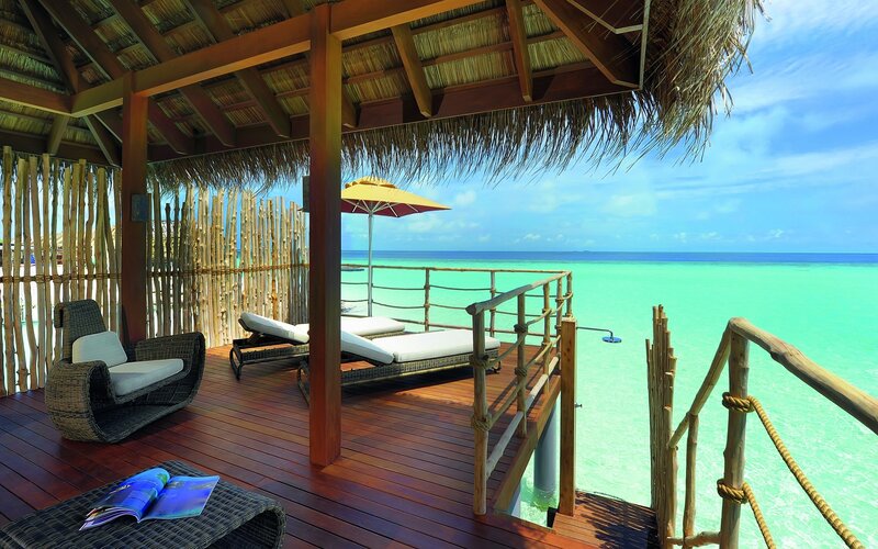 Overwater Bungalow Deck — Blue