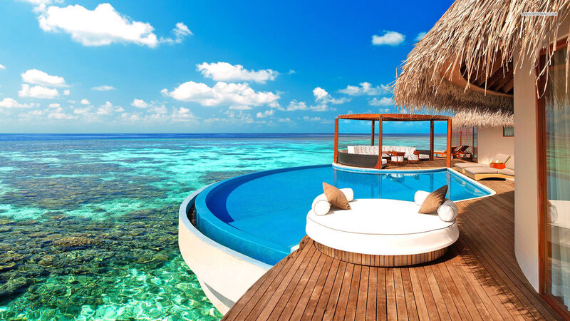 Overwater Bungalow Pool