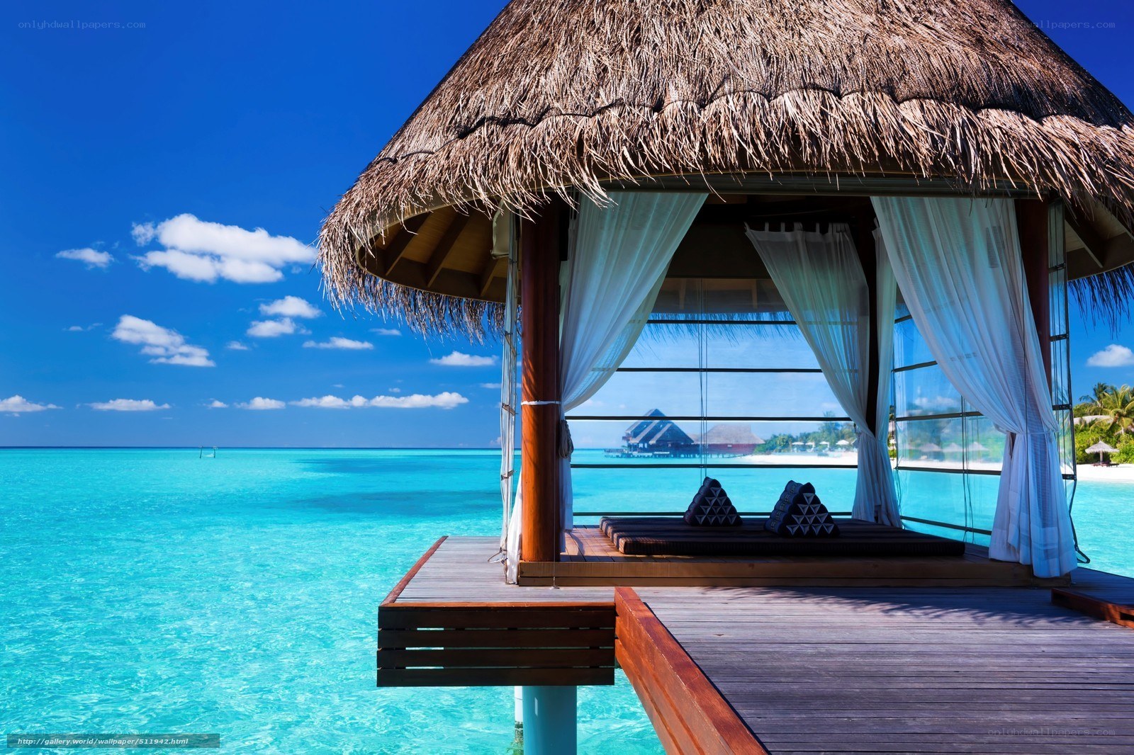 Overwater bungalow with ocean view