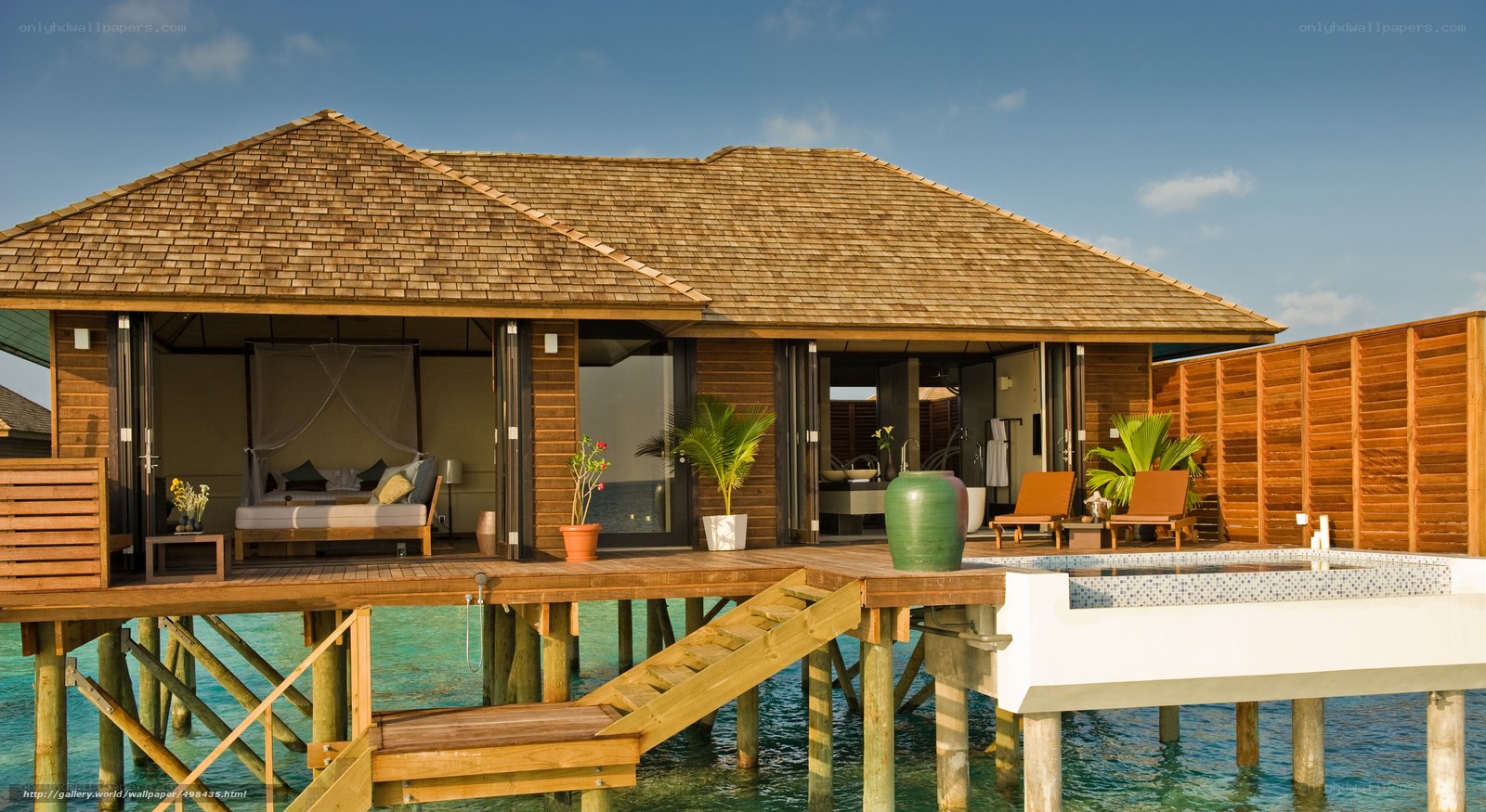 Overwater bungalow with private pool