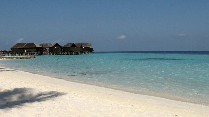 Overwater Bungalows — Blue, Serene, Afternoon, Photograph, Beach