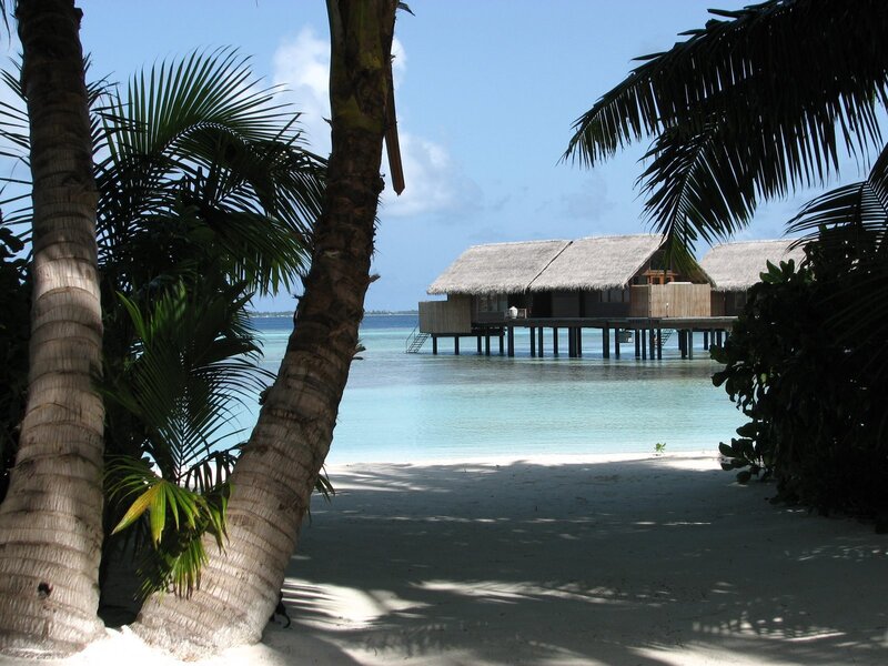 Overwater Bungalows — Blue, Serene