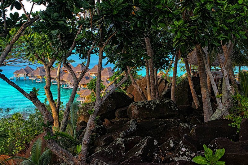 Overwater Bungalows — Green, Serene, Afternoon