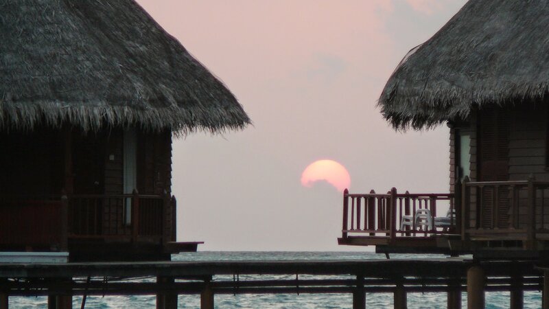 Overwater Bungalows — Pink