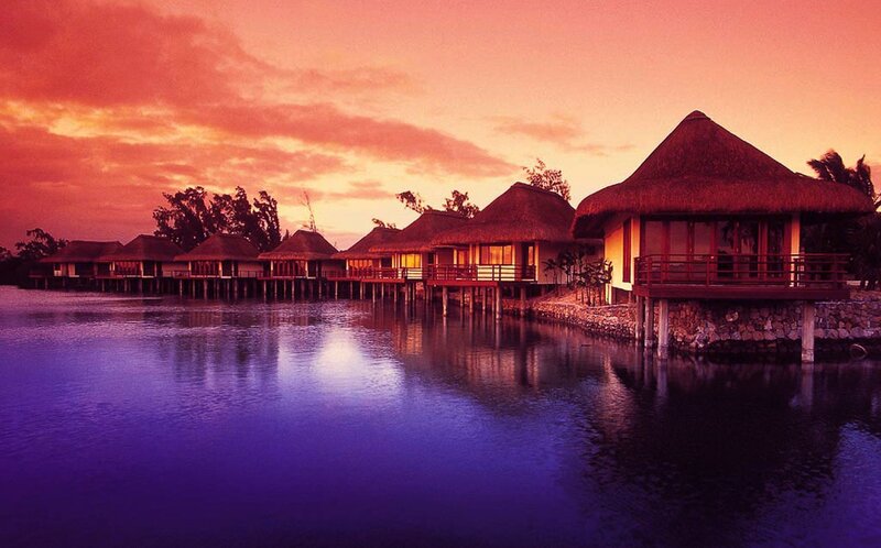 Overwater Bungalows — Purple, Serene