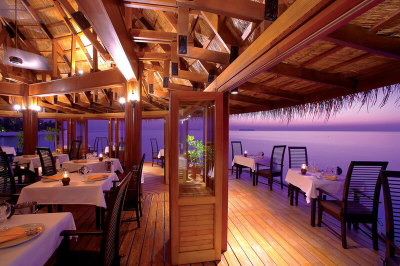 Overwater Restaurant at Dusk