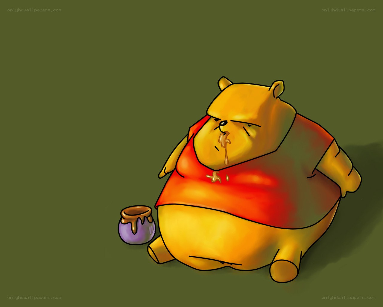 Overweight Winnie the Pooh