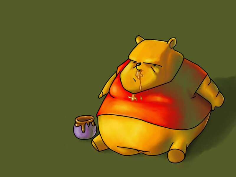 Overweight Winnie the Pooh