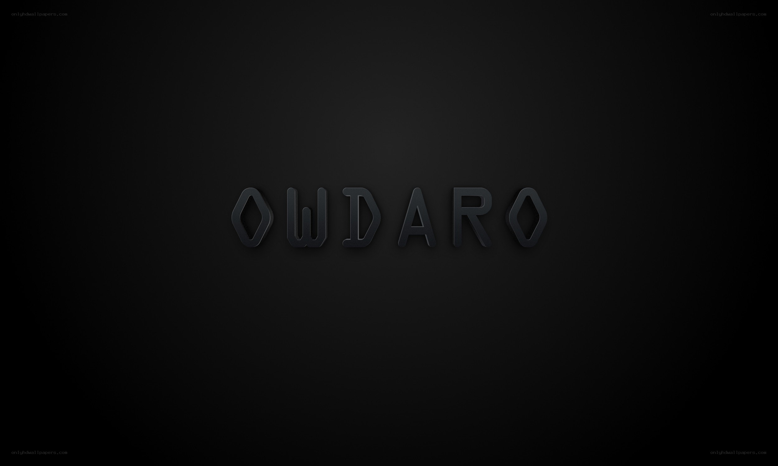 Owdaro logo on black background