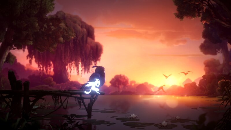 Owl and Glowing Creature