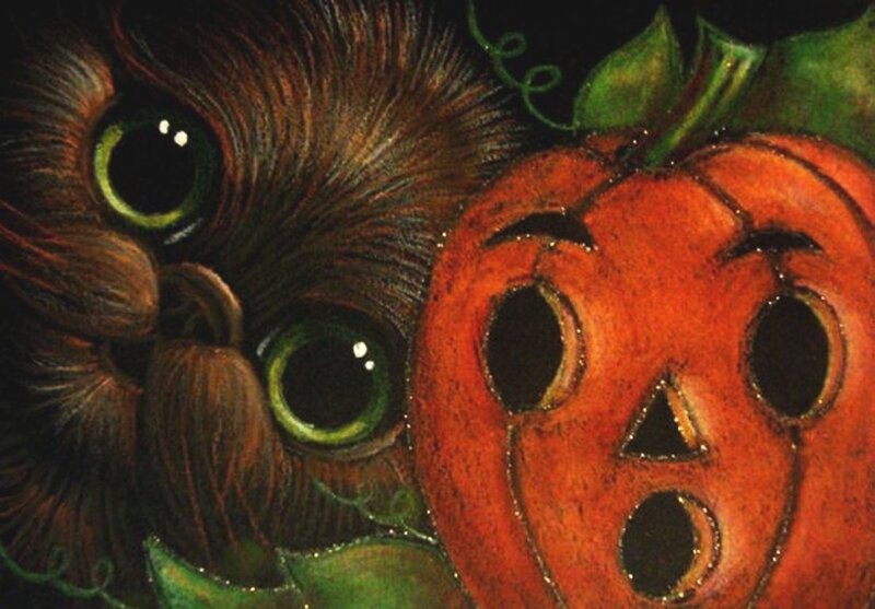 Owl and Pumpkin