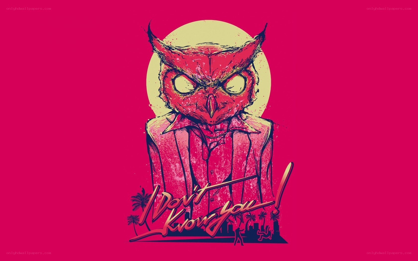 owl character with text