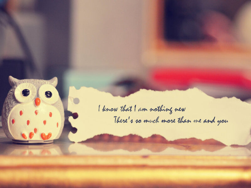 Owl Figurine on Table