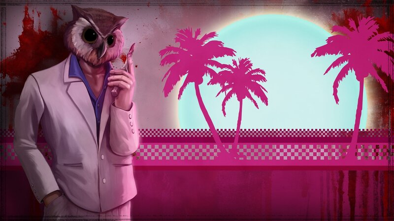 Owl-headed Man in Suit — Pink