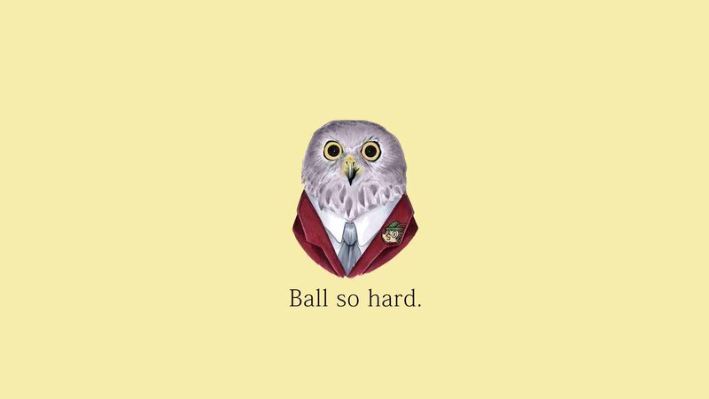 Owl in a Suit — Yellow