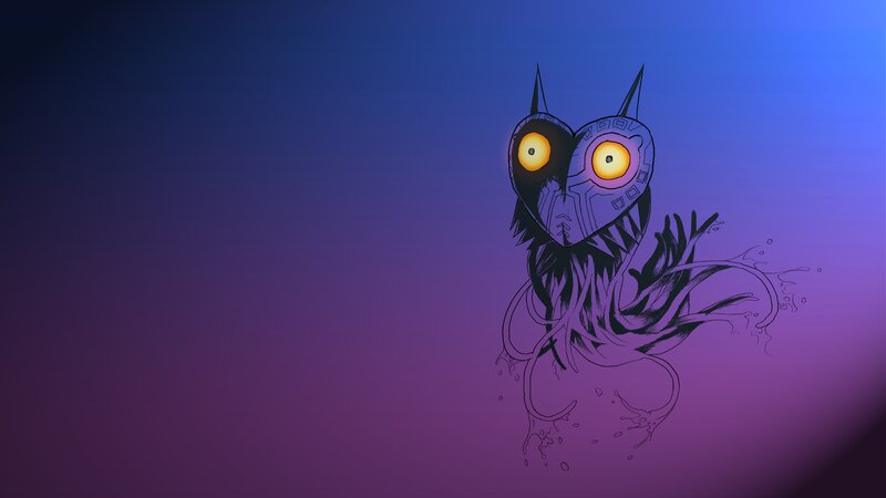Owl-like Creature with Glowing Eyes
