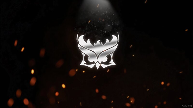 Owl Logo with Sparks