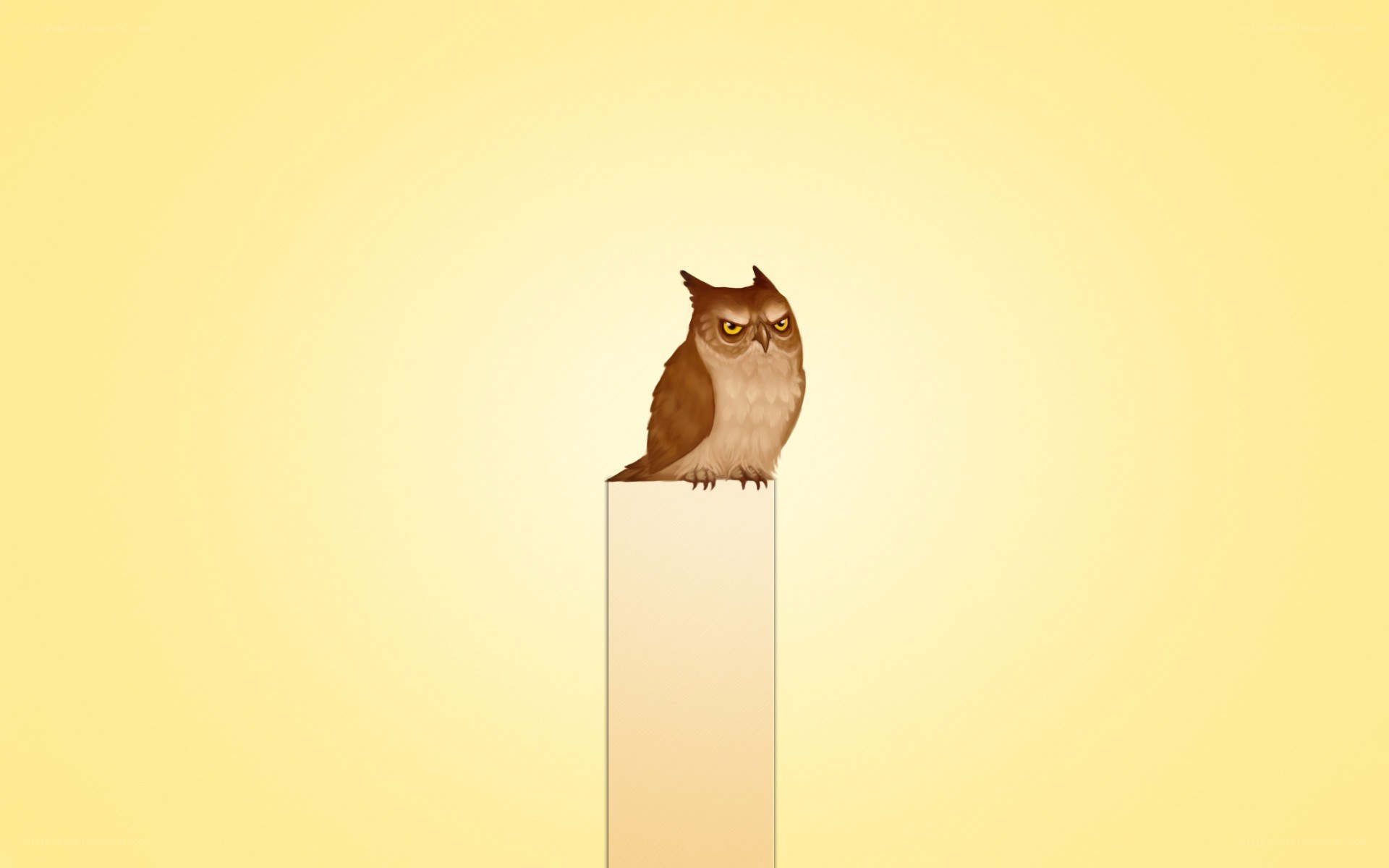 owl on a pedestal