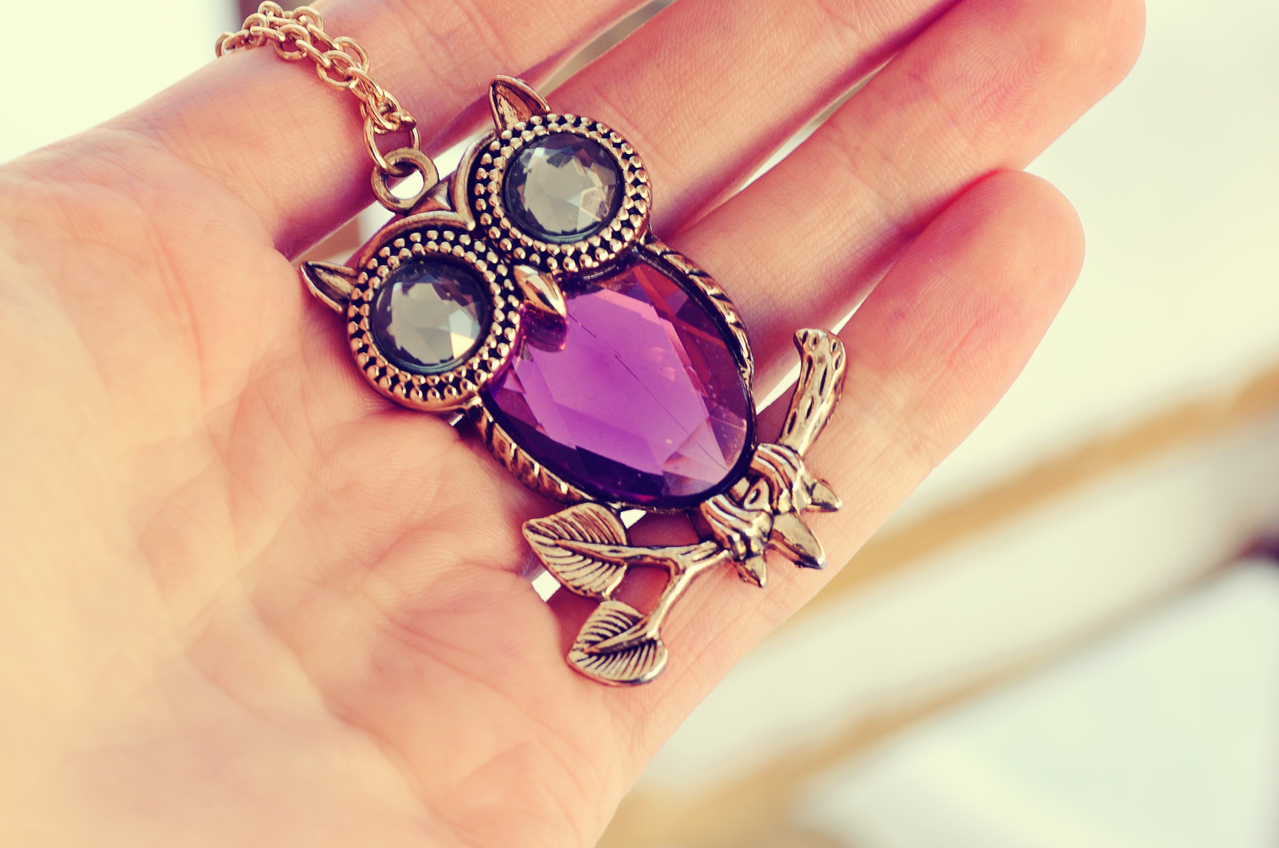 Owl pendant necklace