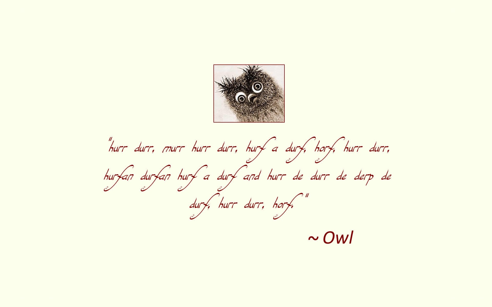 Owl Quote with Illustration