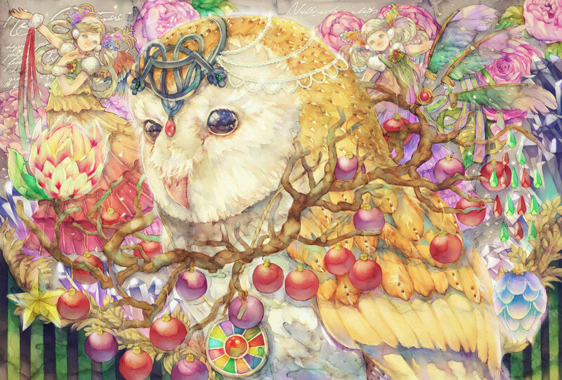 Owl with Ornaments