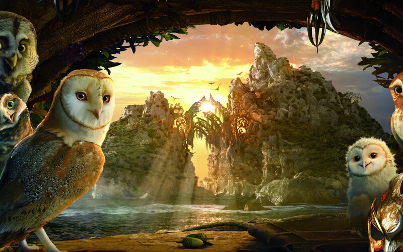 Owls in a Cave — Orange