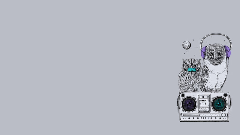 Owls on Boombox