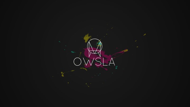 OWSLA logo with paint splatter